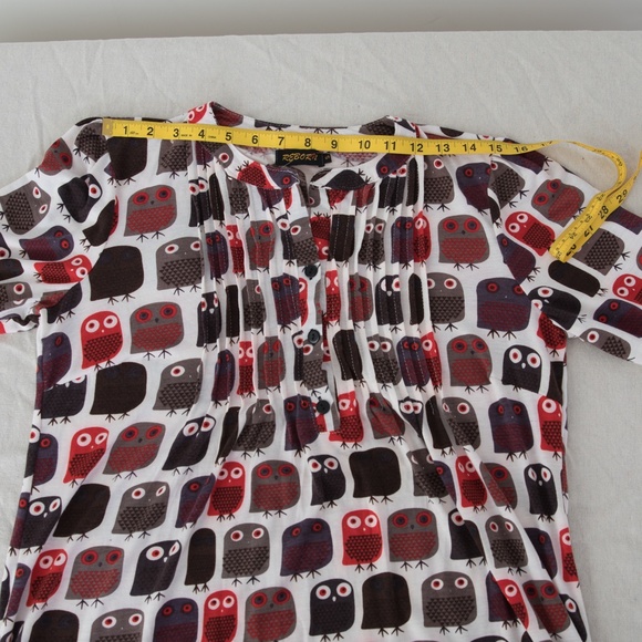Reborn Owl Print Tunic Blouse - Picture 9 of 12